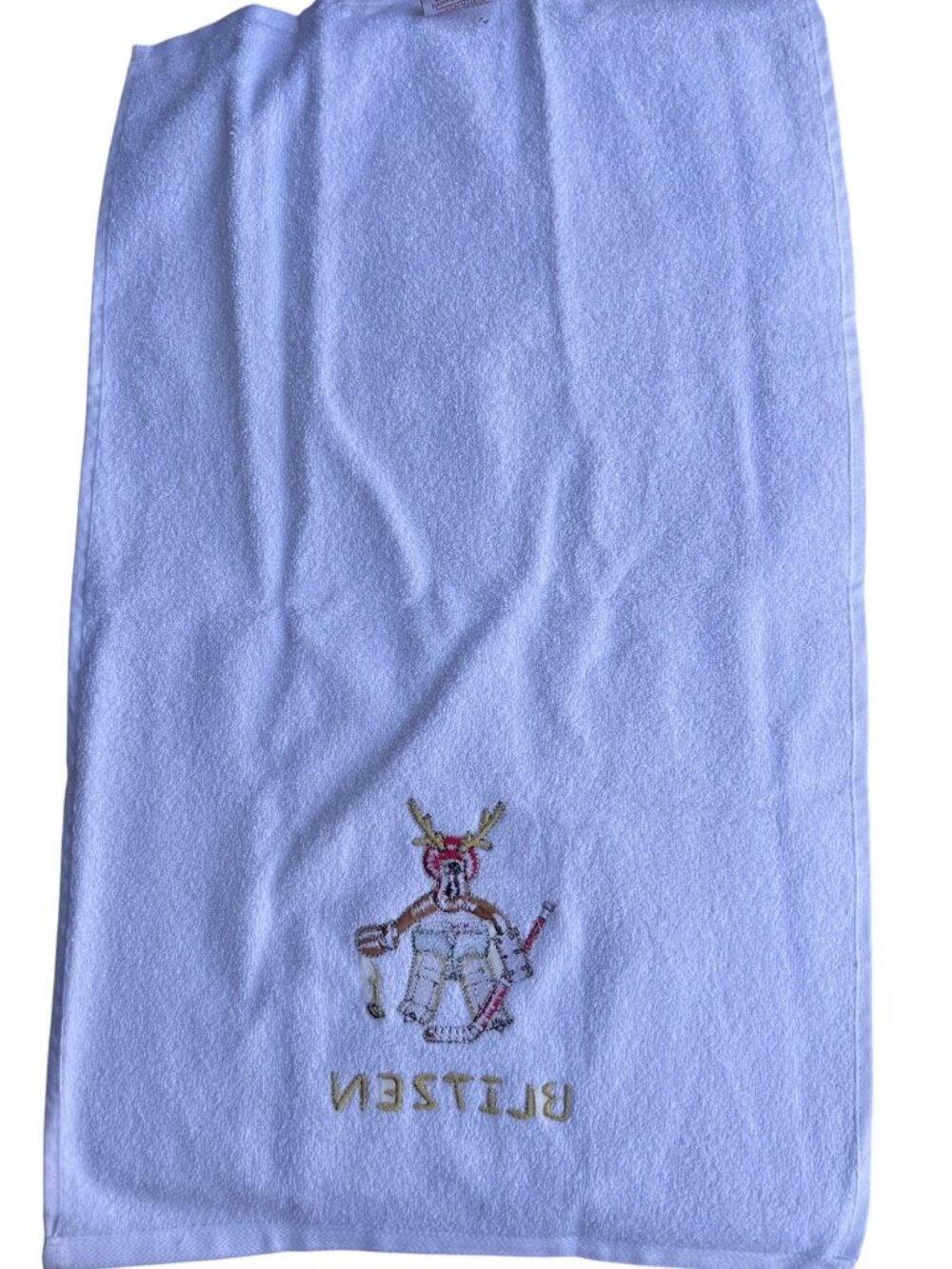 Avanti Set Of 2 Tea Towels Dancer & Blitzen Embroidered Cotton 26.5x15.5 White - Picture 12 of 12